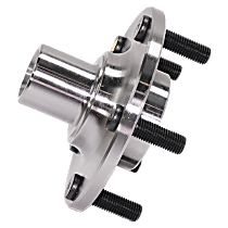 Front, Driver or Passenger Side Wheel Hub, 5 Lugs, With Bearing, FWD