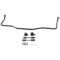Rear Sway Bar Kit, Steel, 0.6 in., Non-adjustable, Black
