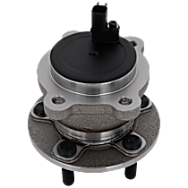 Rear, Driver or Passenger Side Wheel Hub, With Bearing, With Sensor, 5 x 4.25 in. Bolt Pattern