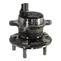 Rear, Driver or Passenger Side Wheel Hub, With Bearing, With Sensor, For Models With Parking Assist