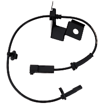 Front, Driver Side ABS Speed Sensor, Wheel Mounted