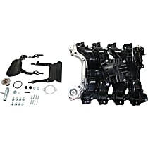 Upper Intake Manifold, 8 Cyl., 4.6L Engine, 14.5 in. Manifold Height, Alternator Mount, EGR Ready, 8 ports, 61 x 46 mm Port Outlet Dimensions, Includes Throttle Body, Thermostat and Bracket