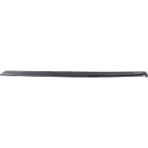 Non-wrap, Bed Rail Cap, Black, Plastic, 7 Ft. Bed