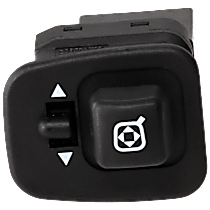 Mirror Switch, 8 Male Blade Terminal, Female Connector