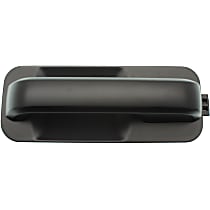 Front Or Rear, Passenger Side Exterior Door Handle, Smooth Black, Without Key Hole, Without Power Lock