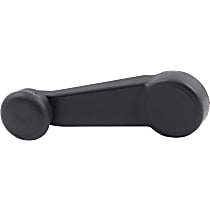 Front or Rear, Driver or Passenger Side Window Crank, Textured Black