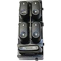 Front, Driver Side Window Switch, Black, 5-Button, 6 Cyl., 3.0L Engine
