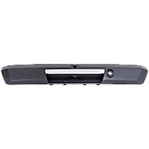 Tailgate Handle, Chrome Lever with Black Housing, with Camera Hole, For Models with Rear View Camera-Fixed, Keyfree System, Towing Vision System, Trailer Hook Up Light-Fixed, and Trailer Camera