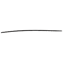 Textured Bed Rail Cap, Black, Plastic