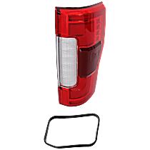 Passenger Side LED Tail Light, With bulb(s), Crew Cab Pickup, For Models With Blind Spot Information System, OE Replacement, CAPA Certified