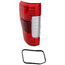 Driver Side LED Tail Light, With bulb(s), Crew Cab Pickup, For Models With Blind Spot Information System, OE Replacement, CAPA Certified