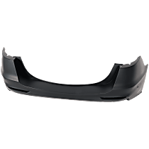 Rear Primed Bumper Cover, For Models Without Parallel Park Assist and Parking Aid Sensor, CAPA Certified