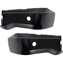 Rear Bumper, Primed, With Mounting Brackets, With Parking Aid Sensor Holes, For Models Without Towing Package, 4 Cyl., 2.3L Engine