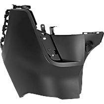 Rear, Passenger Side Bumper End, For Models Without Active Park Assist System, Primed, Plastic, CAPA Certified