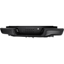 Rear Bumper, Primed, With Mounting Brackets, Without Parking Aid Sensor Holes