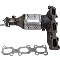Front, Firewall Side Catalytic Converter, Federal EPA, 46-State Cannot ship to/used in vehicles purchased in CA/CO/NY/ME, With Integrated Exhaust Manifold, 3.5L/3.7L Non-Turbo Engines