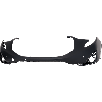 Front, Upper Primed Bumper Cover, For Models With Parallel Park Assist Sensor Holes