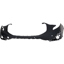 Front, Upper Primed Bumper Cover, For Models With Parallel Park Assist Sensor Holes, CAPA Certified