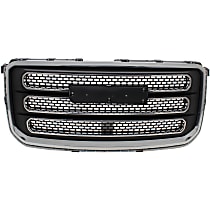 Grille Assembly, Chrome Shell with Dark Gray Insert