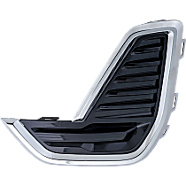 Front, Driver Side Fog Light Cover, Chrome