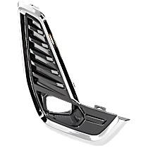 Front, Passenger Side Fog Light Trim, Chrome