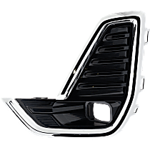 Front, Driver Side Fog Light Trim, Chrome