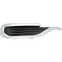 Front, Passenger Side Fog Light Cover, Textured Black