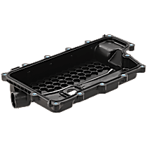 Transmission Pan - Black, Plastic, Stock Depth, Direct Fit, Sold individually