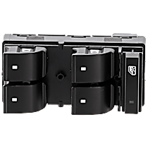 Front, Driver Side Window Switch, Black, 4-Button, 6 Cyl., 3.6L Engine