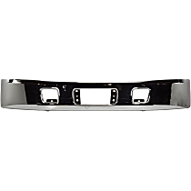 Front Bumper, Chrome, With Tow Hook Hole, Without Mounting Brackets