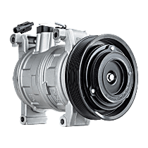 A/C Compressor - with Clutch, 7-Groove Pulley