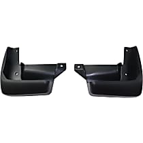 Front, Driver and Passenger Side Mud Flaps, Black