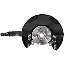 Front, Driver Side Loaded Knuckle, With Backing Plate, With Bearing