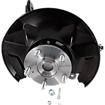 Front, Driver Side Steering Knuckle, With Bearing, With Dust Shield