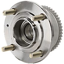 Rear, Driver or Passenger Side Wheel Hub, 4 Lugs, With Bearing