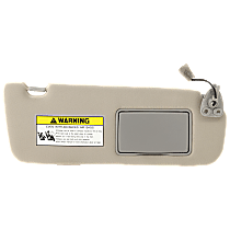 Sun Visor, Gray, Sold Individually