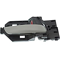 Front or Rear, Passenger Side Textured Gray Interior Door Handle, With door lock button
