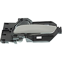 Front or Rear, Driver Side Textured Gray Interior Door Handle, With door lock button