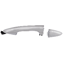 Front, Driver Side Chrome Exterior Door Handle, Without Key Hole