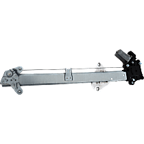Front, Driver Side Power Window Regulator, With Motor