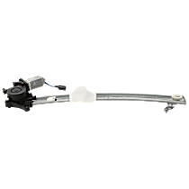 Rear, Driver Side Power Window Regulator, With Motor