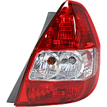Passenger Side Tail Light, with Bulb, Halogen, Red Lens