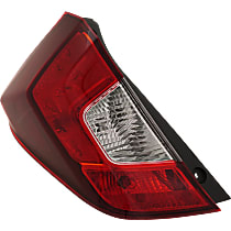 Driver Side, Outer Tail Light, with Bulb, Halogen, Clear and Red Lens, 4 Cyl., 1.5L Engine