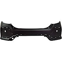 Rear Primed Bumper Cover, Hatchback, Except Type R Model, CAPA Certified