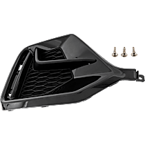 Rear, Driver Side Bumper Trim, Hatchback, Textured Black