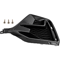 Rear, Passenger Side Bumper Trim, Textured Black