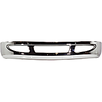 Front Bumper, Chrome, With Large Tow Hook Hole