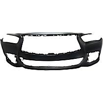 Front Primed Bumper Cover, without Object Sensor Holes