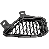 Front, Driver Side Bumper Trim, Textured Black