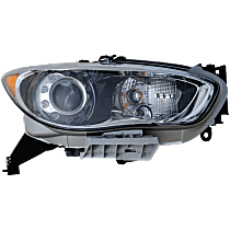 Passenger Side Headlight, Without bulb(s), HID/Xenon, Without HID bulb and ballast